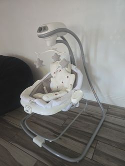 Graco DuetConnect LX Infant Baby Swing and Bouncer, Perfect for Newborns to Toddlers, Redmond