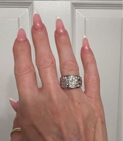 Ladies 14K Channel set Diamond Ring