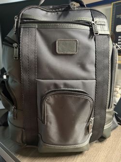 Tumi Gray Alpha Bravo Ballistic Nylon Backpack