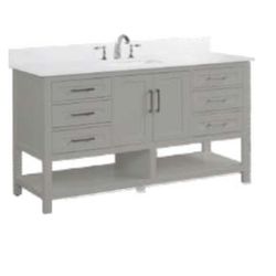 Ratel Bathroom Vanity Santorini Collection 60” Wide *COUNTERTOP NOT INCLUDED*