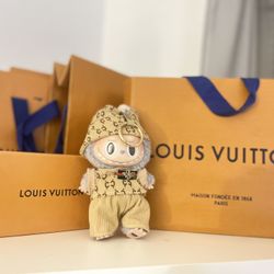 Baby blue, Real authentic labubu, Dressed in gucci (clothes come with.)