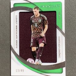 Santiago Gimenez 2024-25 Immaculate Clearly Jerseys Silver Jersey /49