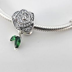 Pandora Sparkling Rose in Bloom Charm