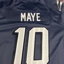 New England Patriots Drake Maye Rivalries jersey