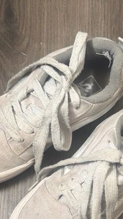 Vans Grey Suede Low Top Sneaker Left