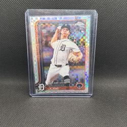 2025 Topps Chrome - Jackson Jobe Rookie X-Fractor Detroit Tigers
