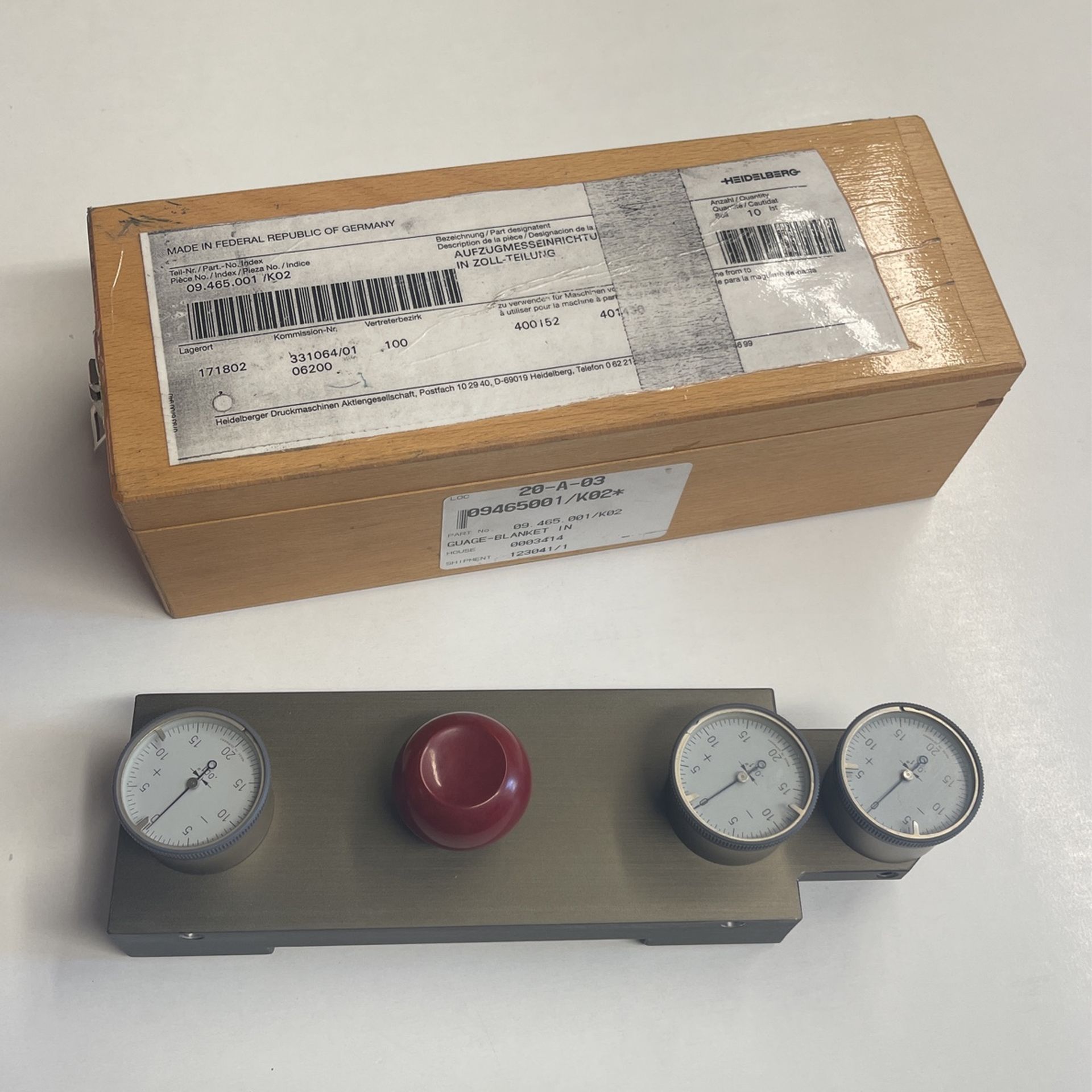 Heidelberg Blanket Packing Gauge