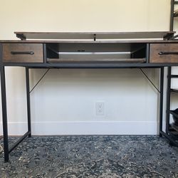 Office Desk w/ monitor shelf & keyboard tray