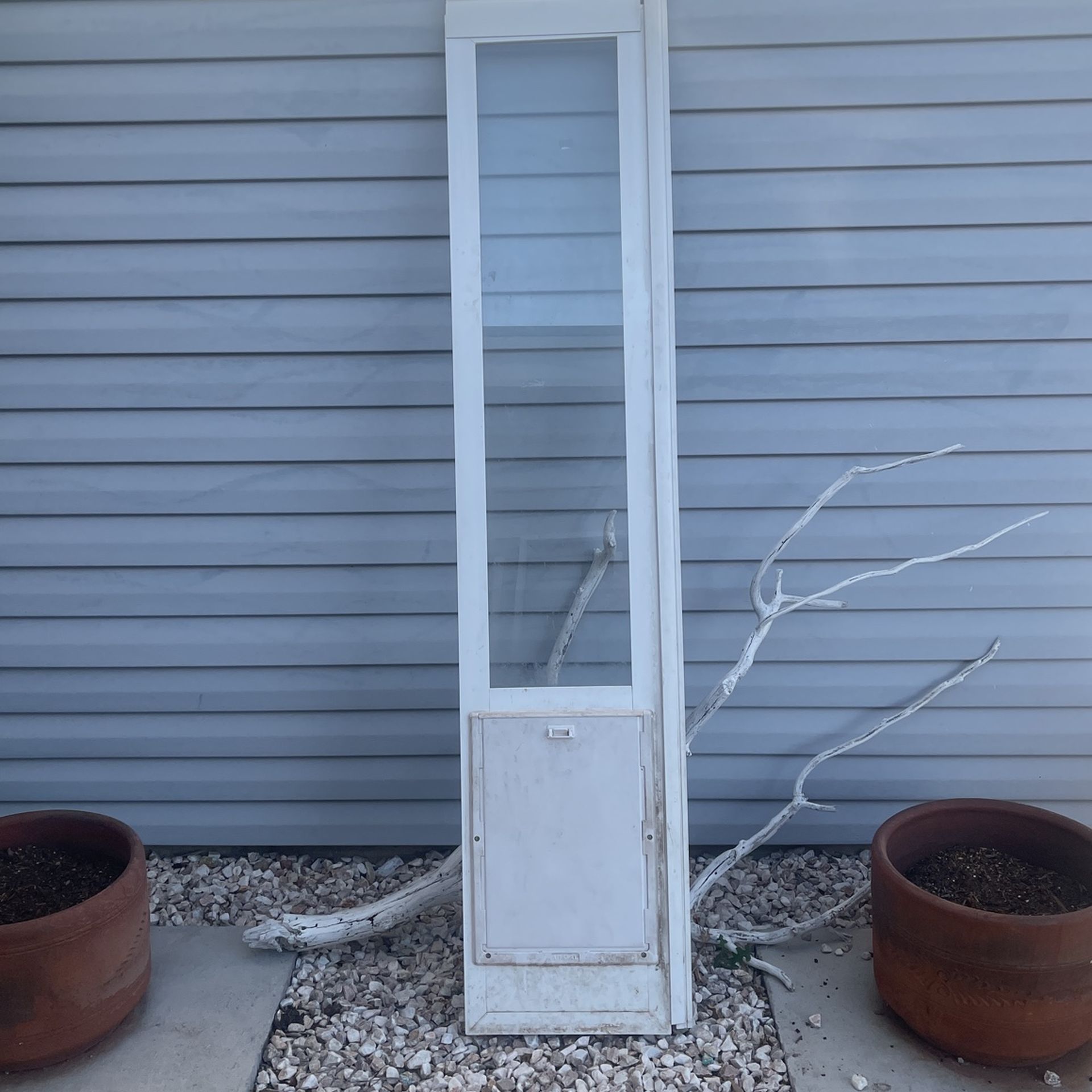 Vinyl Doggy Door For A Glass Slider