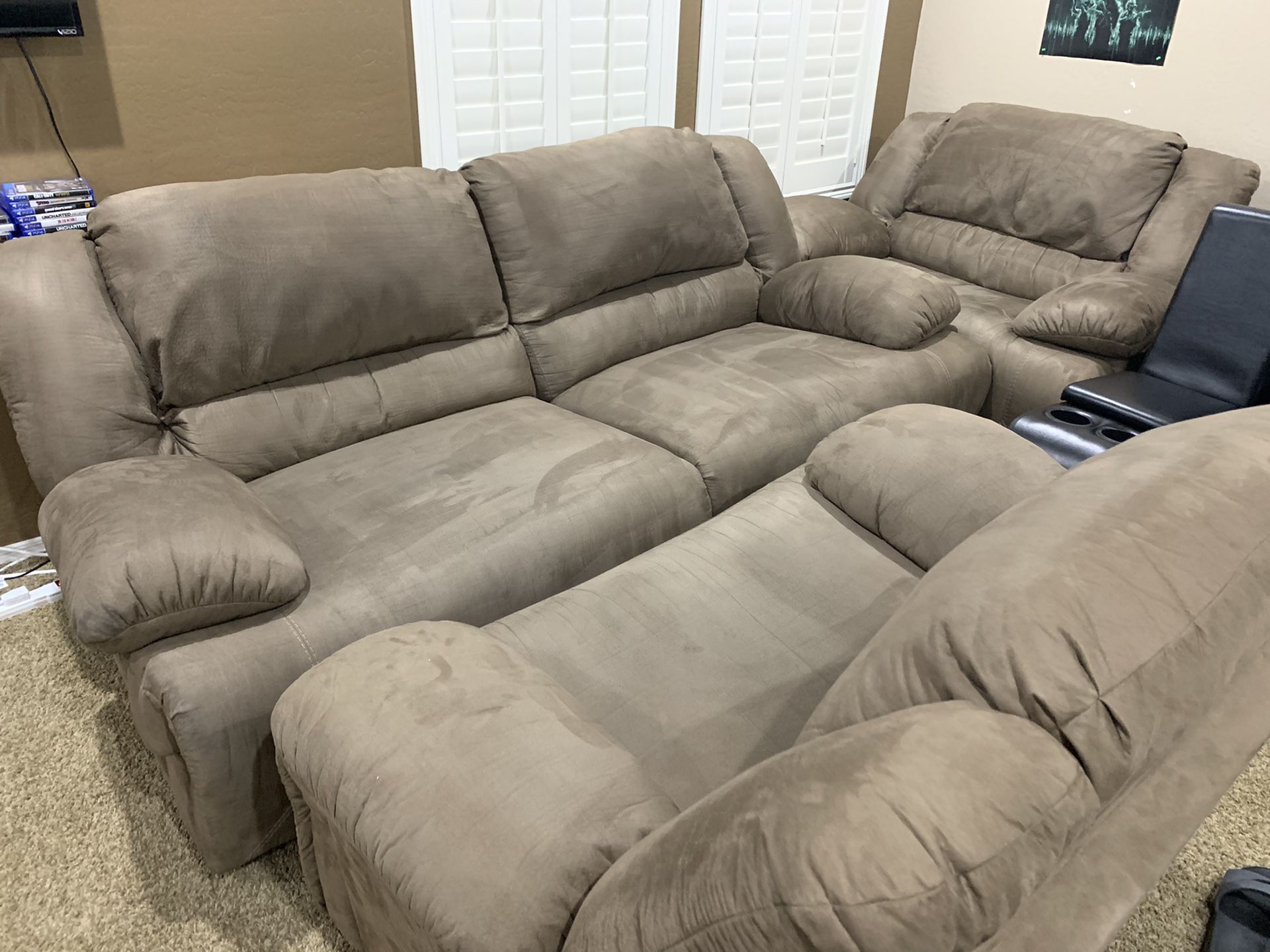 Sofa couch luv seat chair sectional leather
