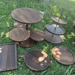 Wooden desert stands