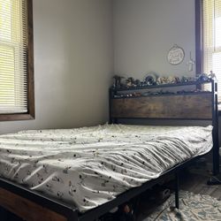Room set - Bed Frame, Mattress, Side Table, and Desk