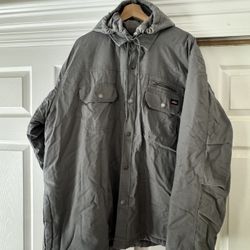 DICKIES Work Jacket Insulated Men’s Grey Full Zipper