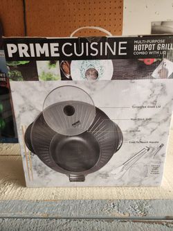 Prime Cuisine multi purpose  Hotpot grill  combo w/ lid
