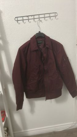 Banana Republic Men’s Bomber Jacket – Burgundy – Size Large