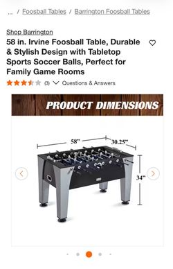 Foosball table