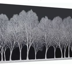 Trogonup Black and White Wall Art for Bedroom Large Forest Picture Landscape Tree Artwork for Living Room Home Office Modern Canvas Prints Ready to Ha