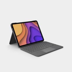Logitech Folio Touch iPad Keyboard Case with Trackpad and Smart Connector for iPad Air 11-inch (M2 & M3), iPad Air (4th & 5th gen) – Graphite