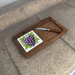 Georges Briard Cheese Board w/ Knife & Magnet