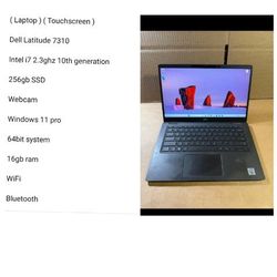( Laptop ) ( Touchscreen )

Dell Latitude 7310

Intel i7 2.3ghz 10th generation
Series