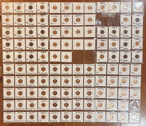 (6) Sheets of Carded Lincoln Pennies