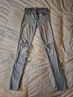 Abercrombie and Fitch distressed faded Jeans