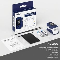 SEJOY Fingertip Pulse Oximeter Large Backlit Display, Brand New