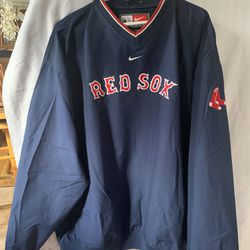 Nike Men’s Boston Red Sox Windbreaker Pullover  Jacket XxL