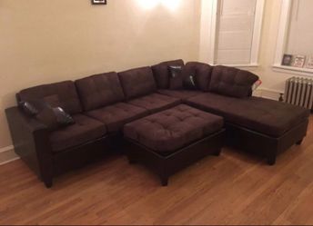 Brand New Sectional and ottoman