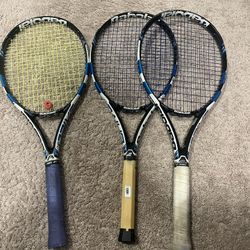 3 Babolat Racquets