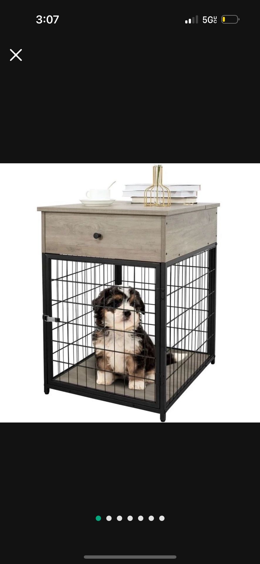 LOW PRICE MOVING- $1200 + TAX RETAIL WAYFIAR DOG CATE NIGHT STAND WITH STORAGE