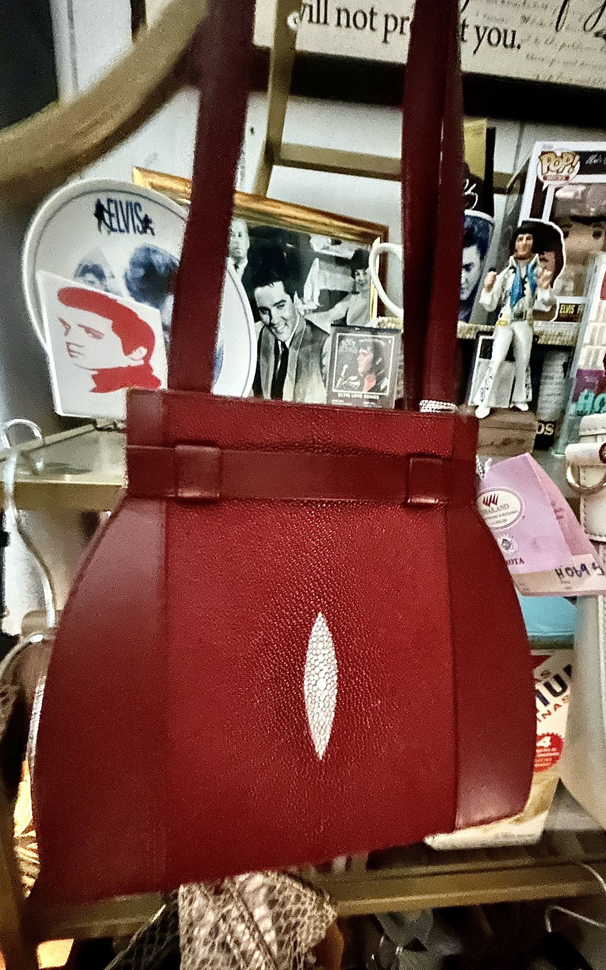 Rota Designer sting rayLeather  Handbag and coin purse
