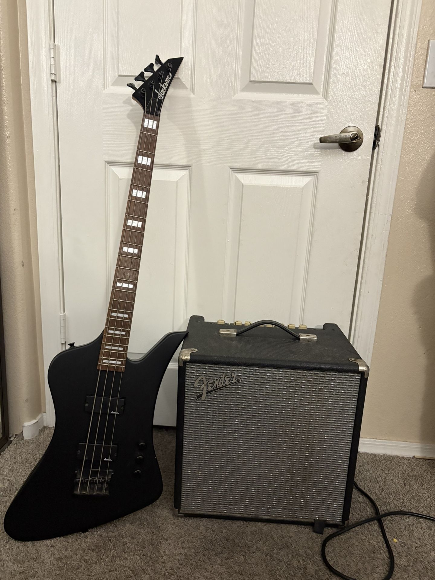 Bass Guitar And Amp