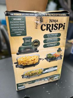 Ninja Crispi 5-in-1 Portable Glass Air Fryer System FN103BF–British Racing Green