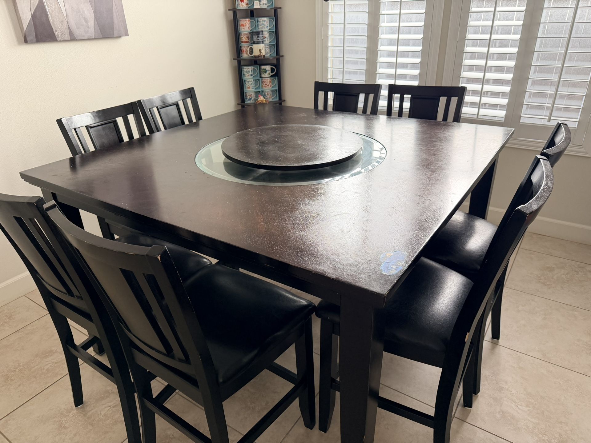 Dining Table With Roller In Middle