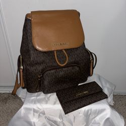 Michael Kors Backpack And Wallet 
