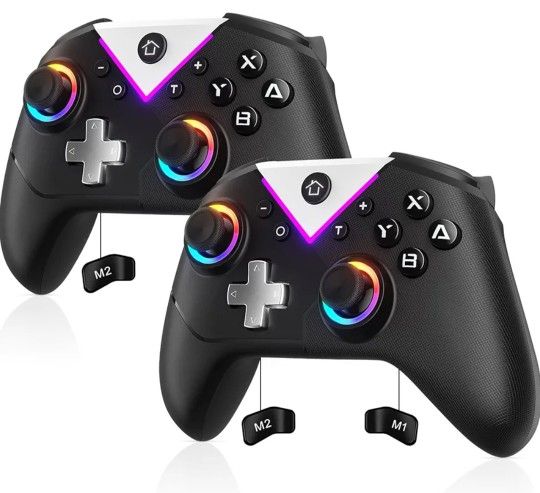 2 Wireless Controllers for Nintendo Switch and PC/ 2 mandos inalámbricos para Nintendo Switch y PC