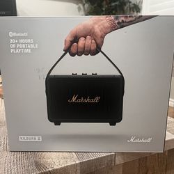 Marshall Kilburn II Bluetooth Portable Speaker - Black & Brass