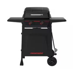 Megamaster 2-Burner Propane Gas Grill in Black
