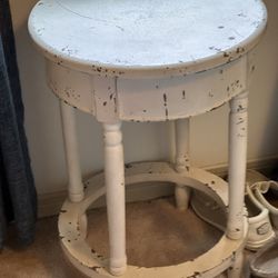 Antique small round table.
