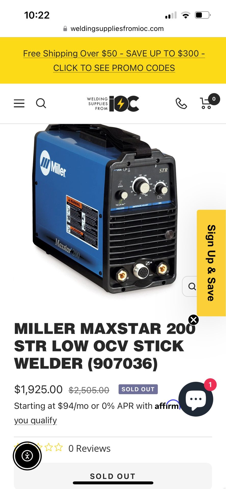 Welding Machine - Miller Maxstar 200 STR/ $1200 For Everything