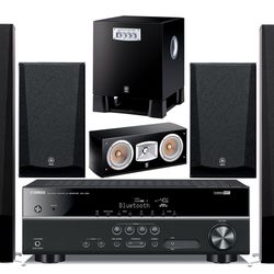 Yamaha Home Theater System + DVD /CD PLAYERS