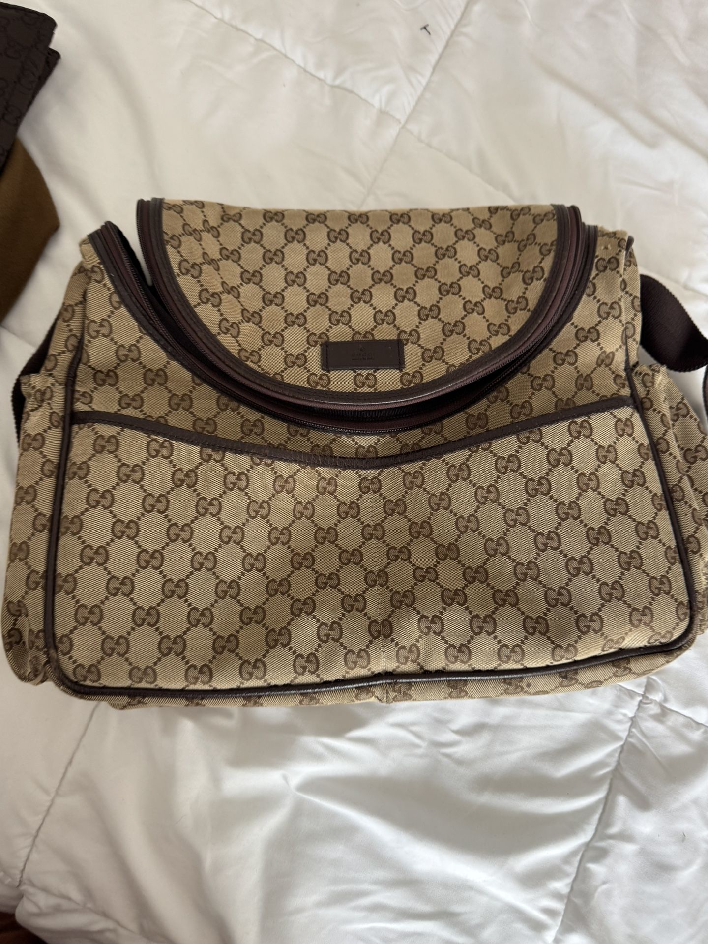 Gucci Diaper Bag With Dust Bag.