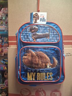 Secret Life of Pets Backpack 16 inches tall