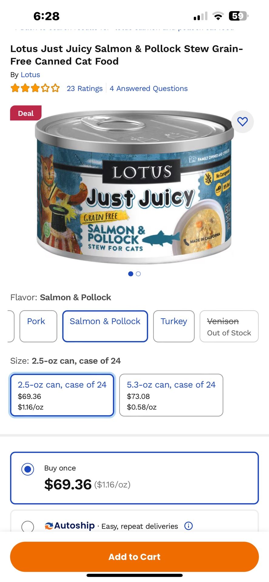 Lotus Juicy Stew Salmon And Pollock Cat Food