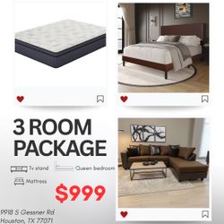 New 3 Room Package Deal Queen 