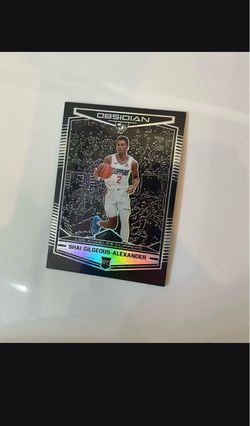 Shai Gilgeous Alexander Obsidian Rookie Card