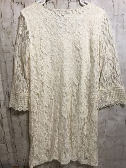 Women’s cream dress sheer