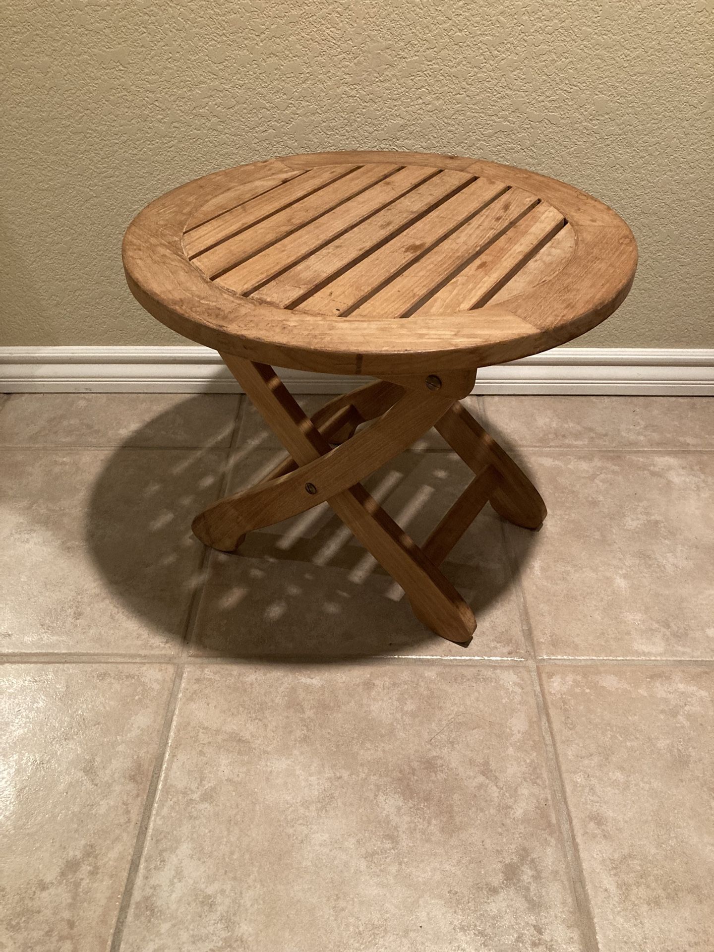 Table Wood Folding 21”W X 17”H