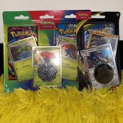 Pokemon Cards 3 Pack Blister Lot (Sealed) Steelix Snorlax + More